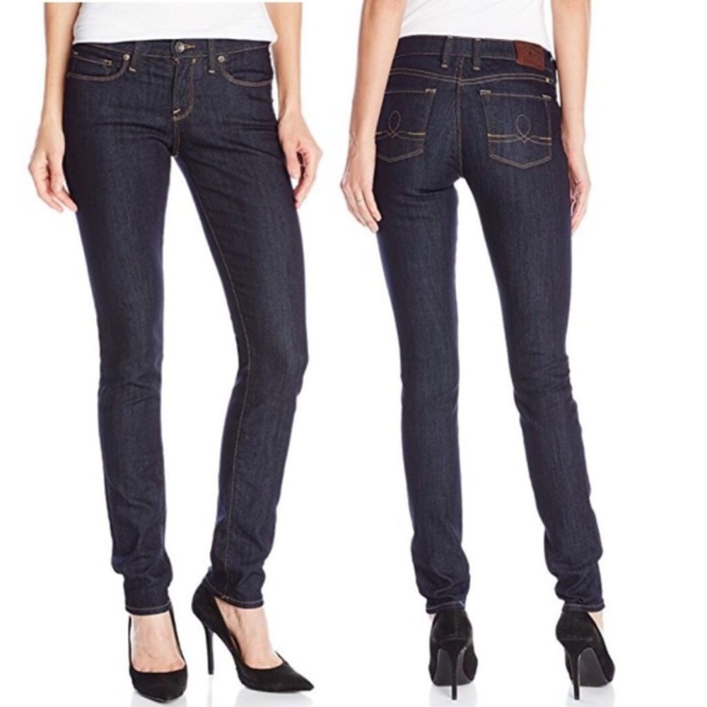 Lucky Brand Sofia Skinny Jeans Resin wash denim